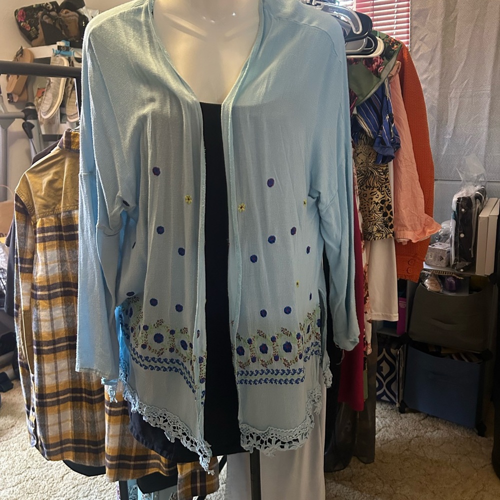 MISSLOOK Sky Blue Knitwear
